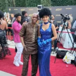 David Olawale Ayinde on Red Carpet during the 2023 Hollywood African Prestigious Awards in Glendale, Southern California.