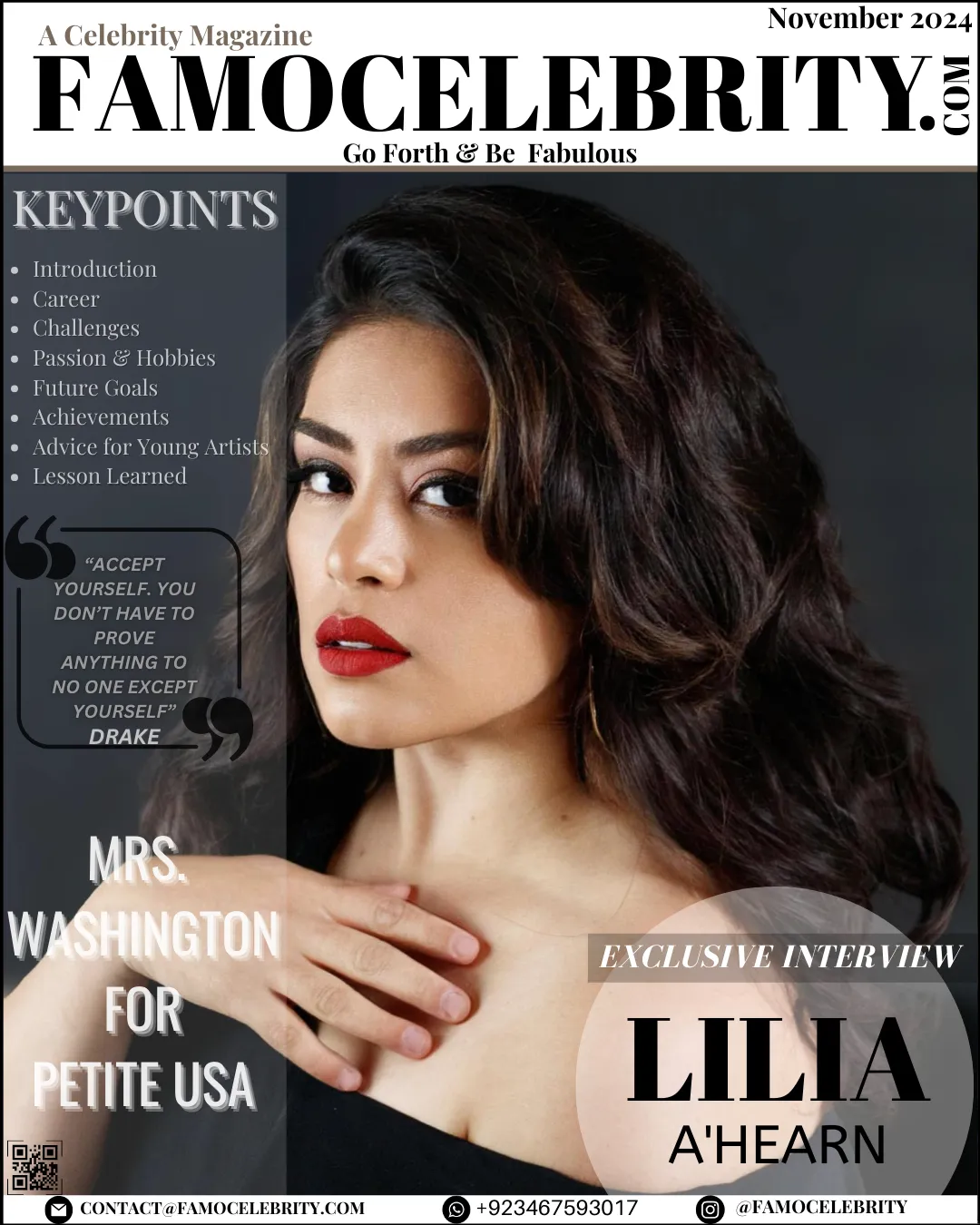 Lilia A'Hearn, The Mrs. Washington for Petite USA