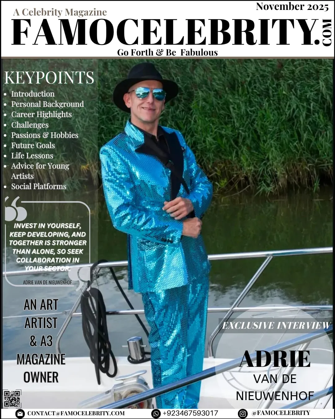 Exclusive Interview with artist “Adrie Van de Nieuwenhof”